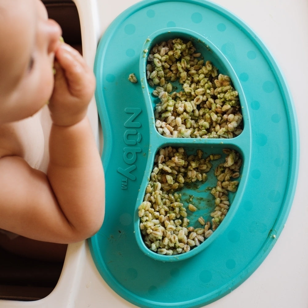 Sure Grip Miracle Mat 2-Section Plate | Aqua